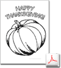 Happy Thanksgiving Coloring