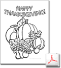 Thanksgiving Coloring Page 9