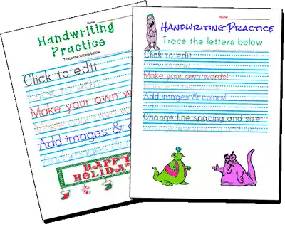 Handwriting Worksheets