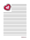 Valentine's Day Blank Journal Page